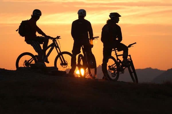 Silhouette Mountainbiker