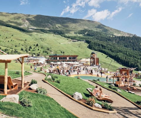 Überblick über den Funpark Fiss in Tirol